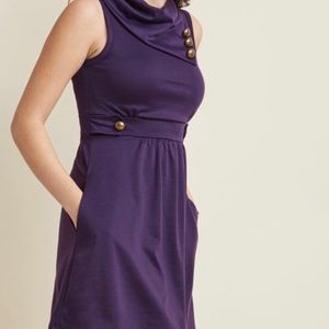 Modcloth Dresses - ModCloth coach a line dress, pockets navy blue Modcloth Dresses - ModCloth coach a line dress, pockets navy blue